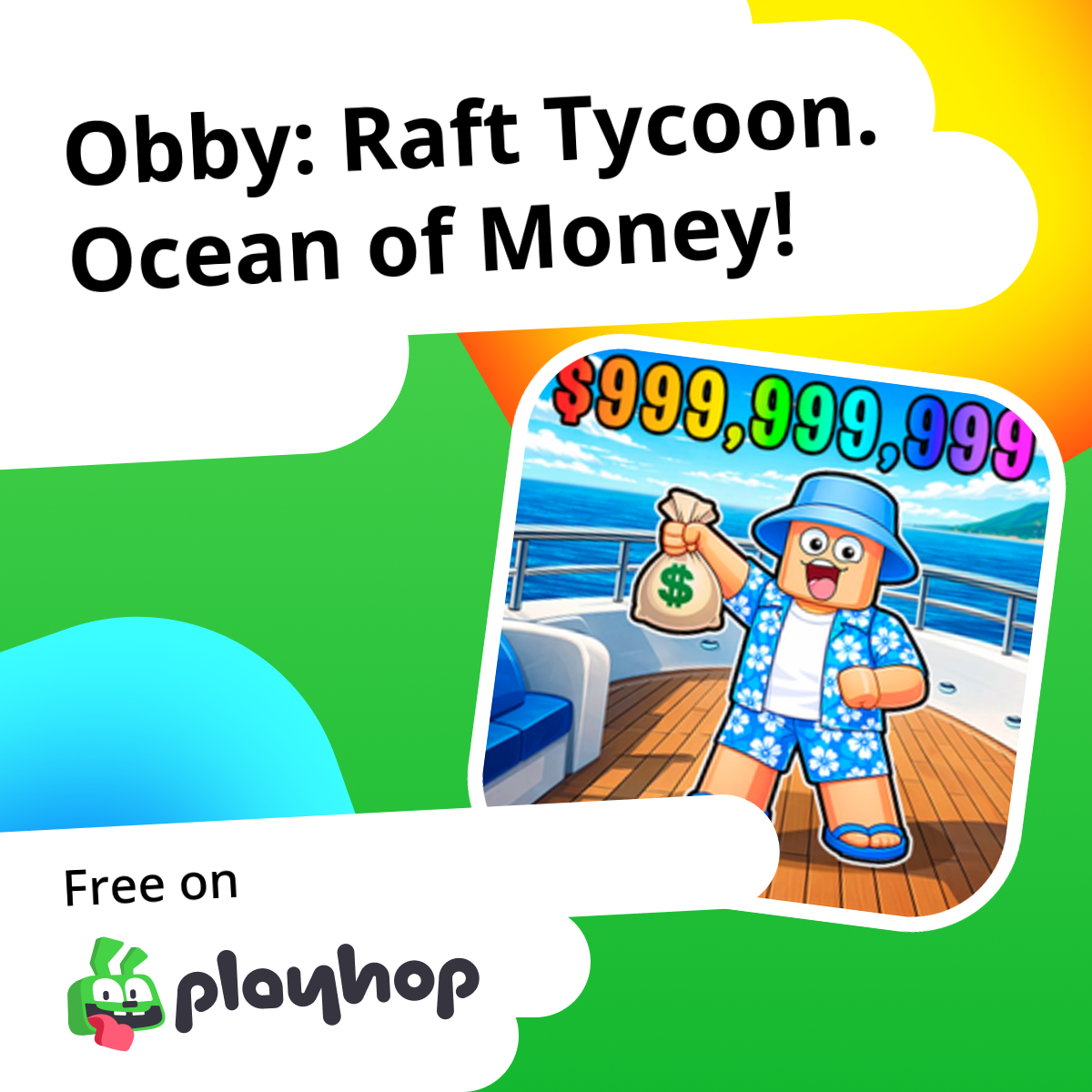 Obby: Raft Tycoon. Ocean of Money!: Play Online For Free On Playhop