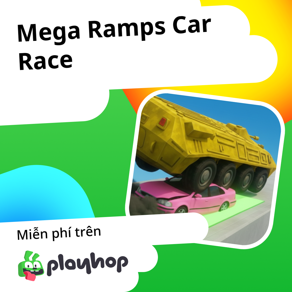 Mega Ramps Car Race: Chơi trực tuyến miễn phí trên Playhop