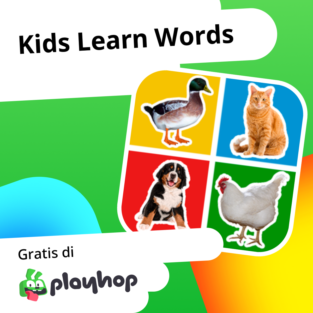Kids Learn Words: Main Gratis Online di Playhop