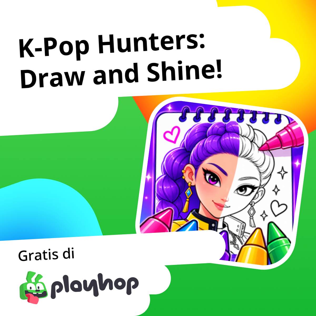 K-Pop Hunters: Draw and Shine!: Main Gratis Online di Playhop