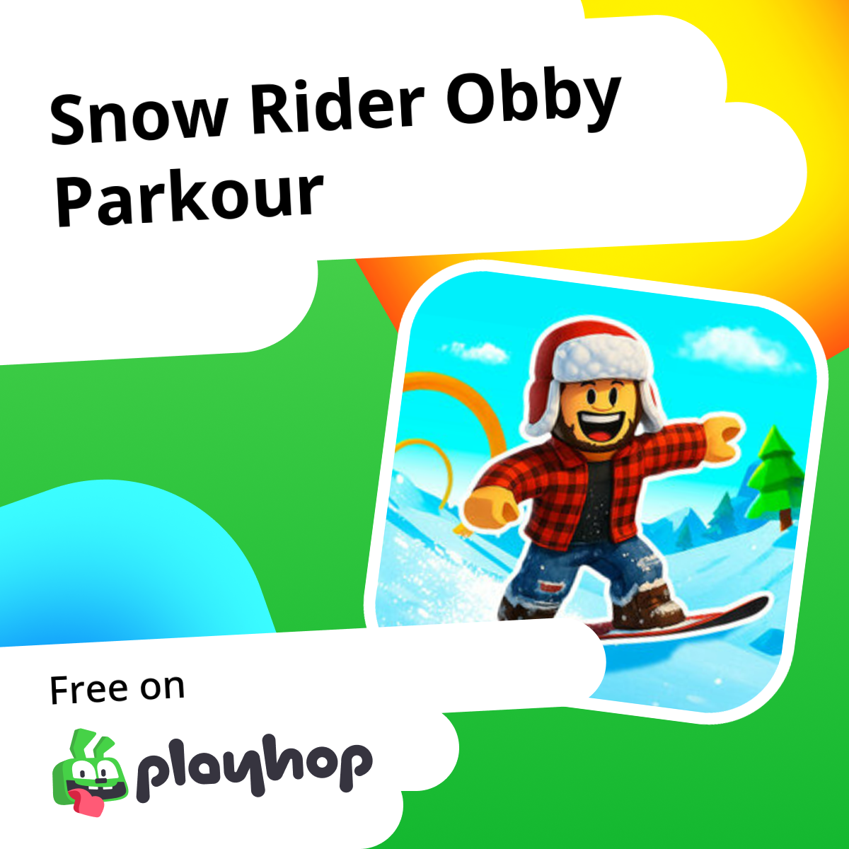 Snow Rider Obby Parkour: Play Online For Free On Playhop