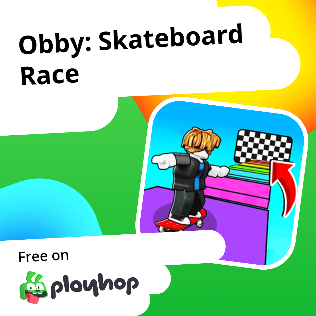 Longboard Racing Obby: Skateboard Race: Play Online For Free On Playhop