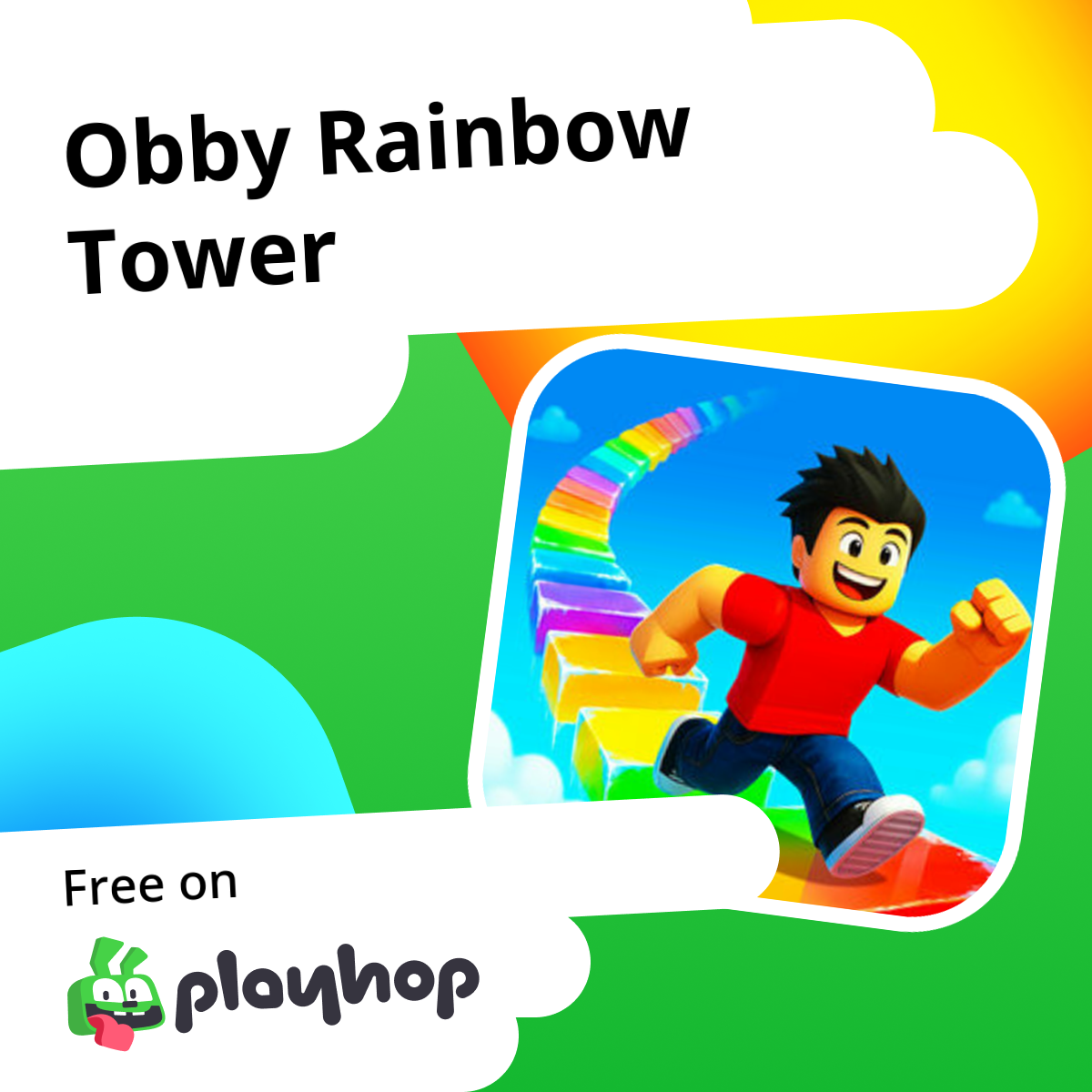 Obby Rainbow Tower: Play Online For Free On Playhop
