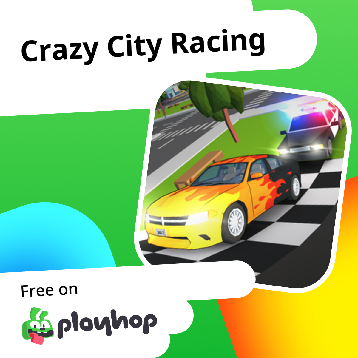 Crazy City Racing: שחקו בחינם באינטרנט ב-Playhop