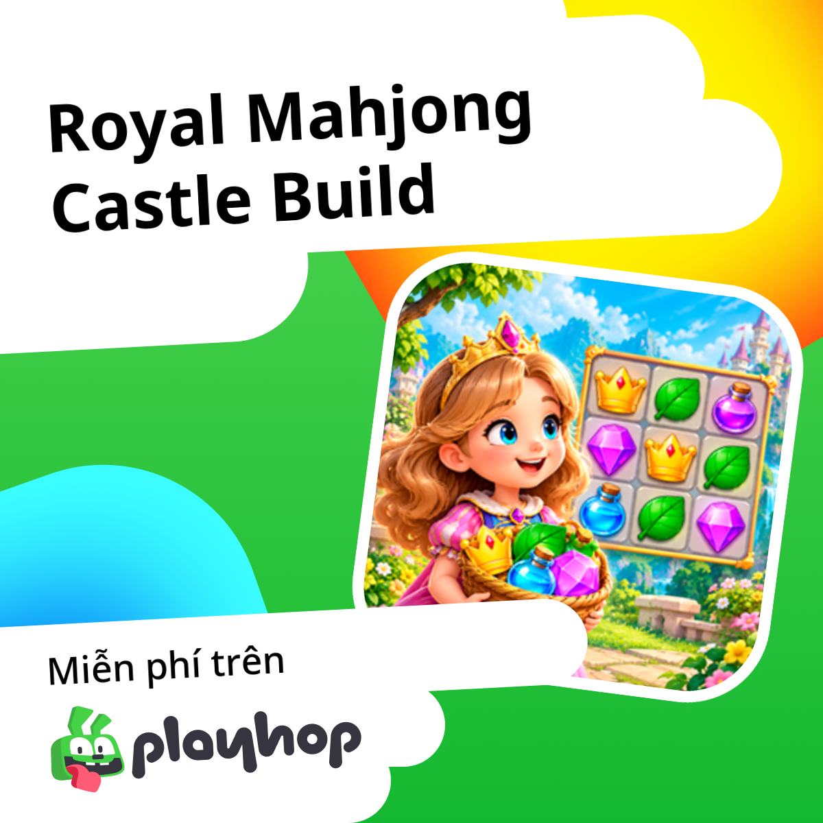 Royal Mahjong Castle Build: Chơi trực tuyến miễn phí trên Playhop