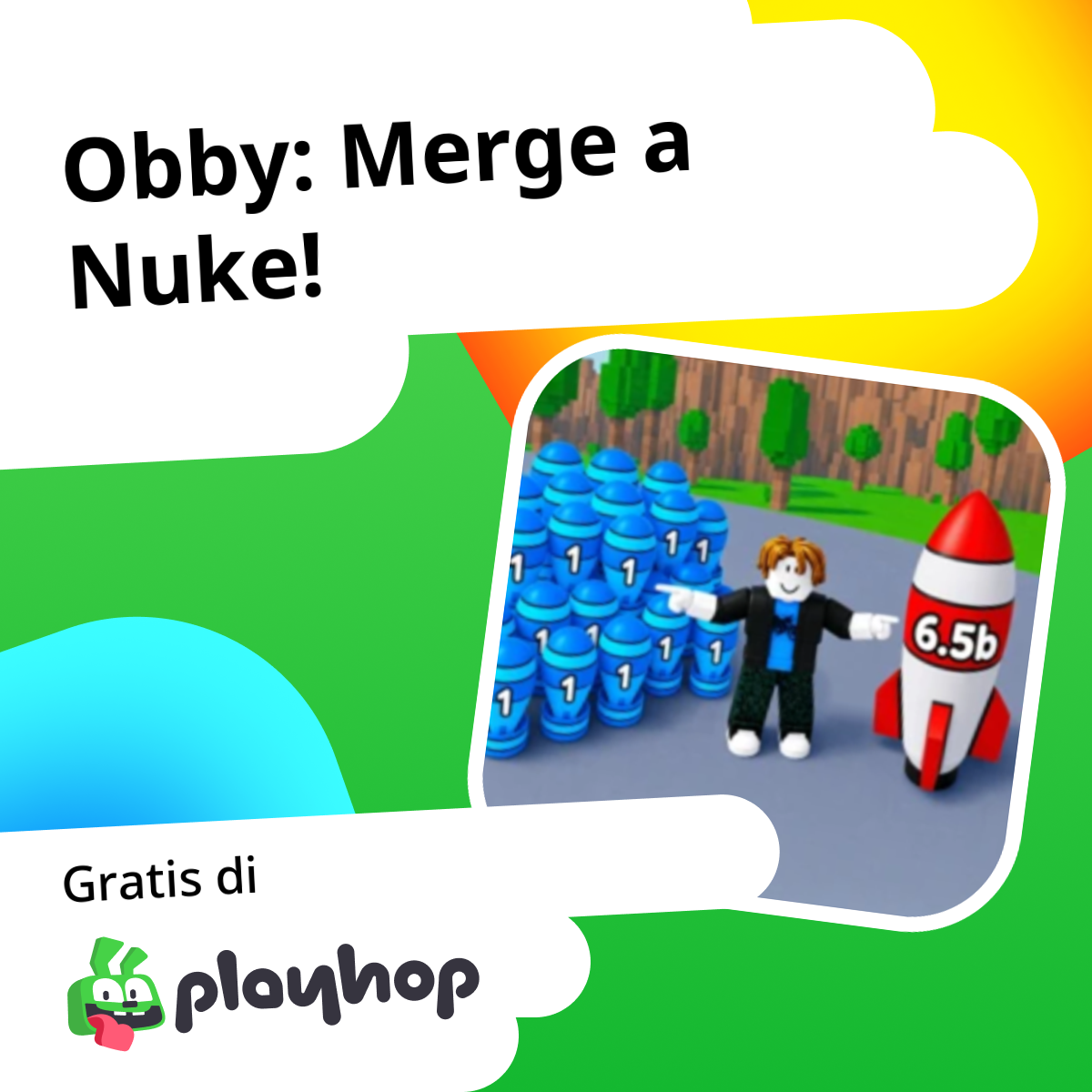 Obby: Merge a Nuke!: Main Gratis Online di Playhop
