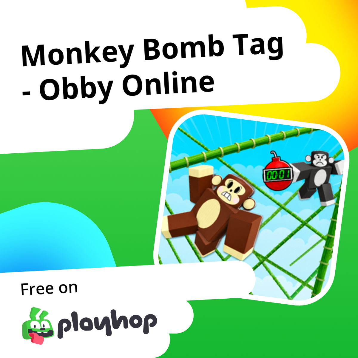 Monkey Bomb Tag - Obby Online: Play Online For Free On Playhop