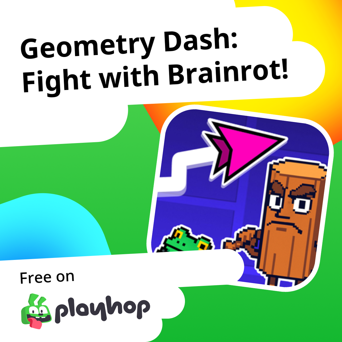 Geometry Dash: Fight with Brainrot!: Play Online For Free On Playhop