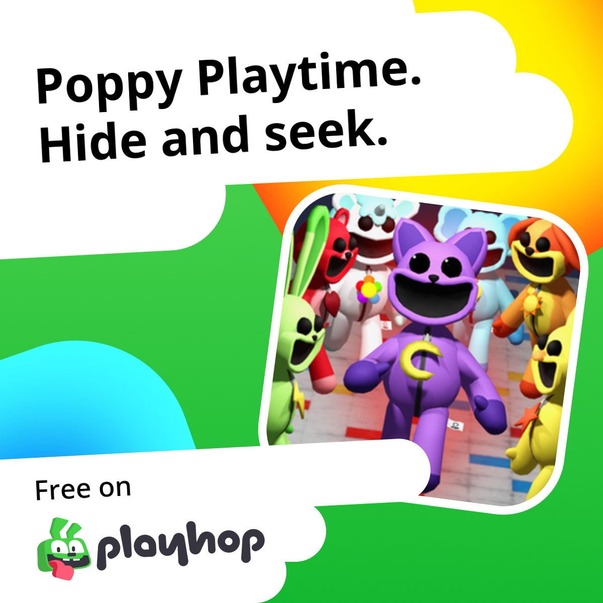 Poppy Playtime. Hide and seek.: العب أونلاين مجانًا على Playhop