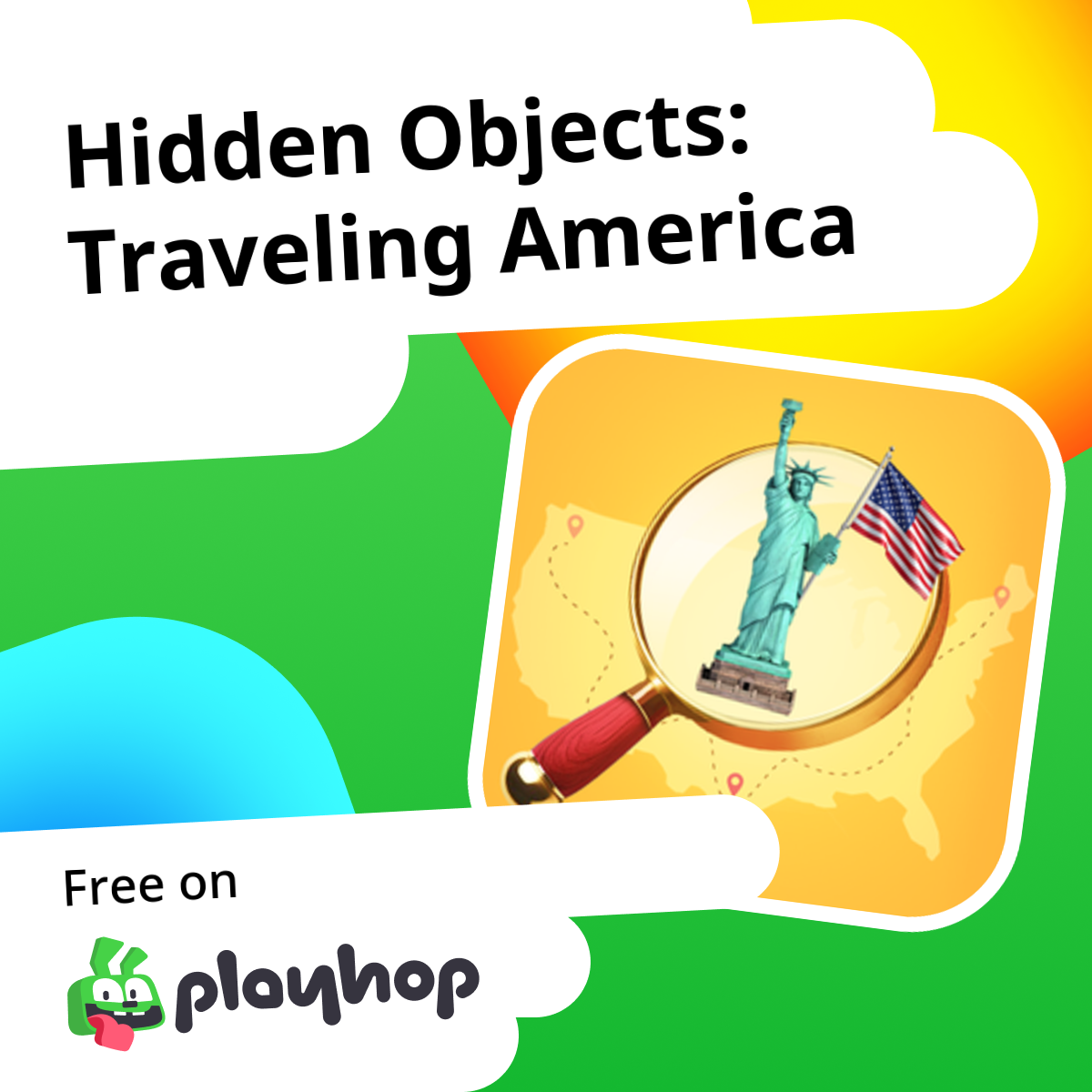 Hidden Objects: Traveling America: العب أونلاين مجانًا على Playhop
