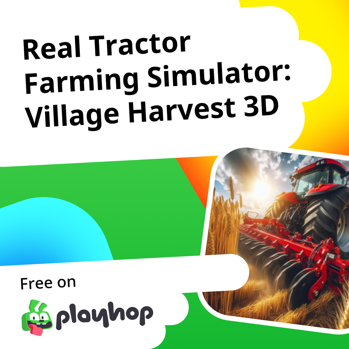 Real Tractor Farming Simulator: Village Harvest 3D: Play Online For ...