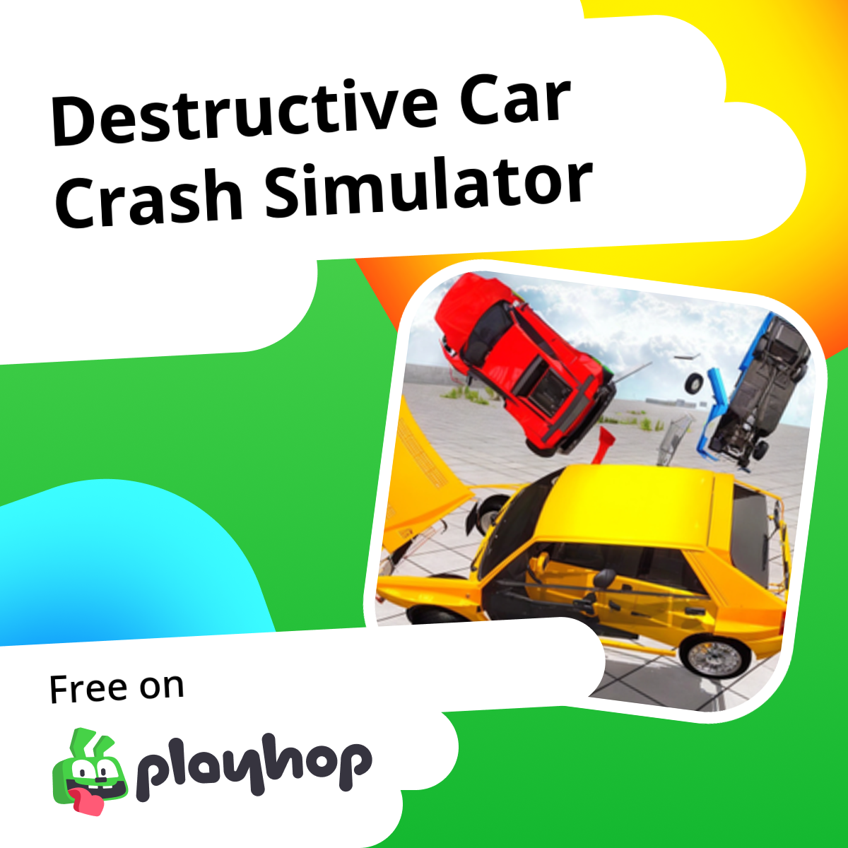 Destructive Car Crash Simulator: به صورت رایگان آنلاین در Playhop بازی کنید
