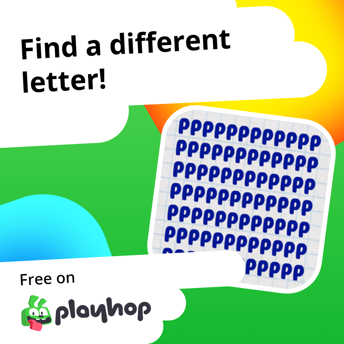Find a different letter!: Play Online For Free On Playhop