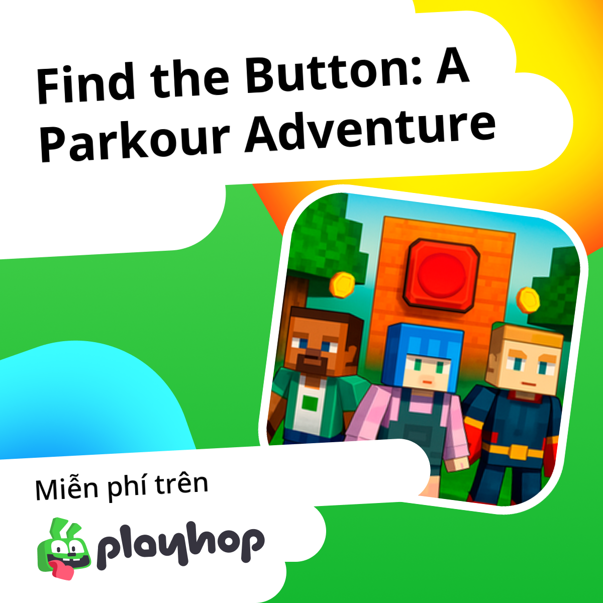 Find the Button: A Parkour Adventure: Chơi trực tuyến miễn phí trên Playhop