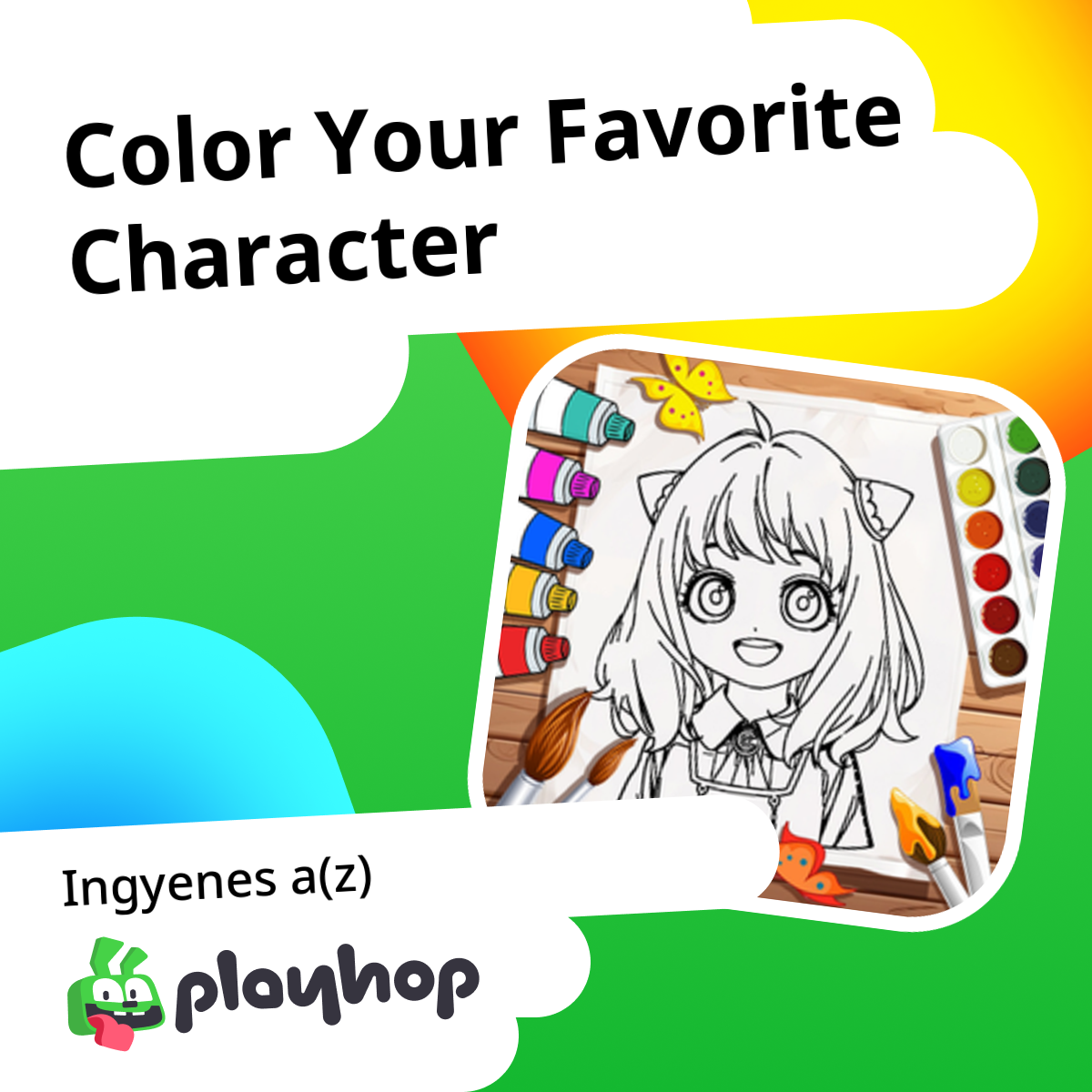 Color Your Favorite Character: Játssz ingyen online a(z) Playhop oldalán